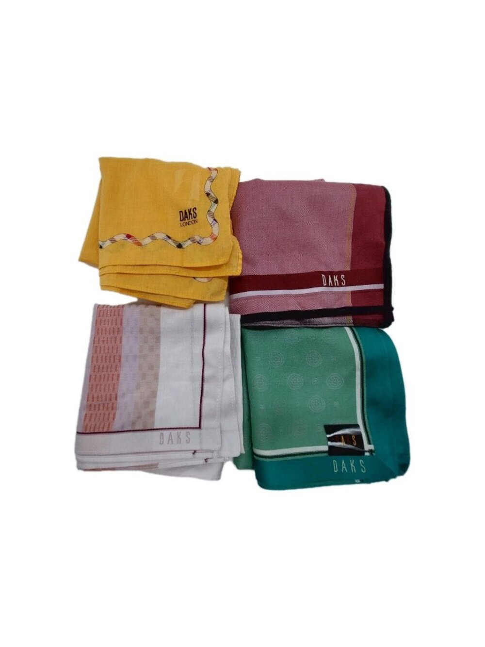 Daks Handkerchief Pocket Square  Set Of 4 Multi-colored